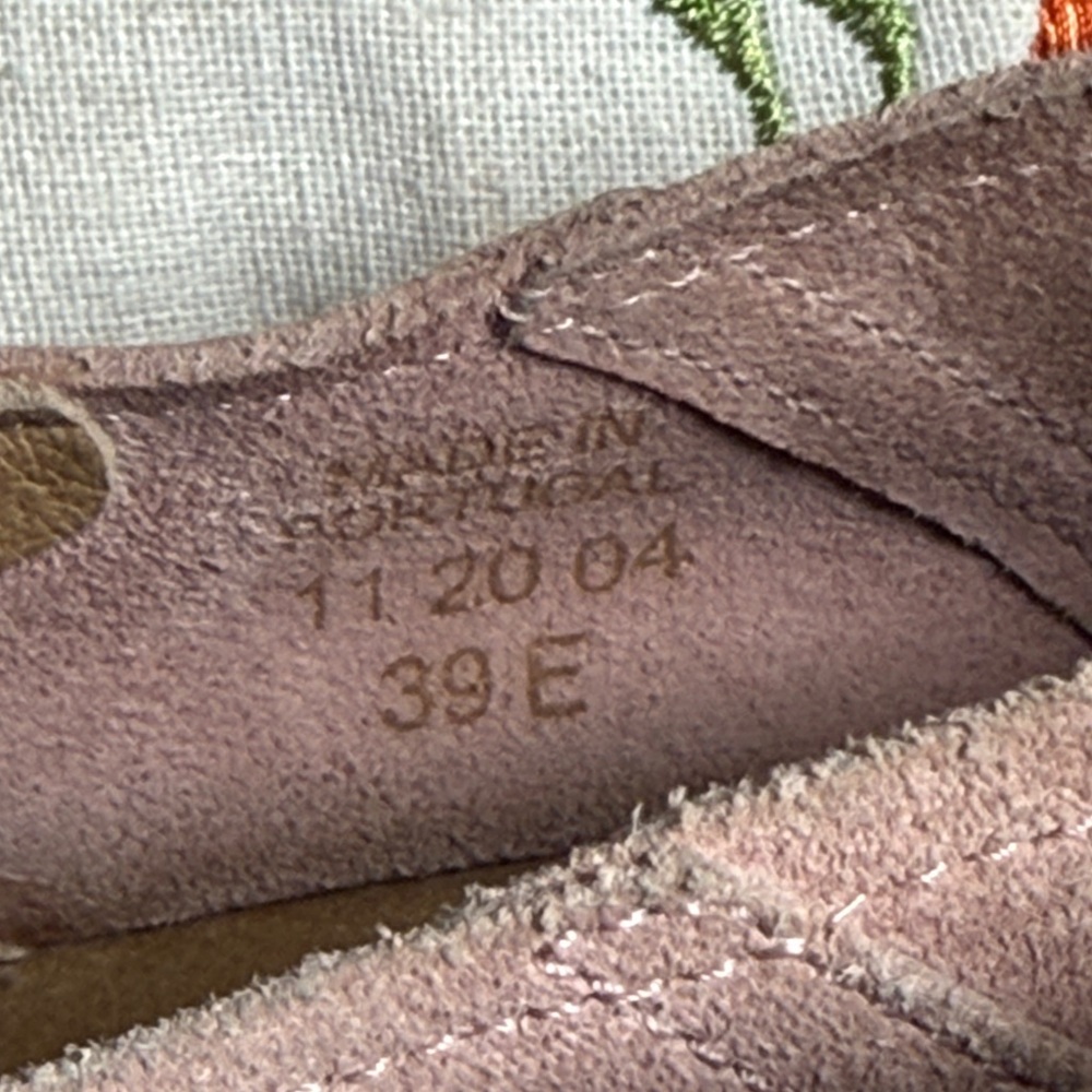 BIRKENSTOCK CALLAN SUEDE LEATHER CONVERTIBLE SLIP ON LOAFER FLATS CORK VGUC 39E - Picture 5 of 15